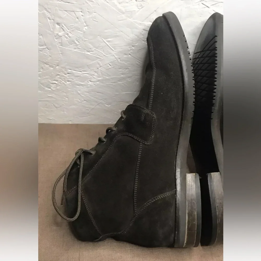 E.T. Wright Men's Ankle Boots Brown Suede Size 15EE (Extra Wide) Made in Italy
